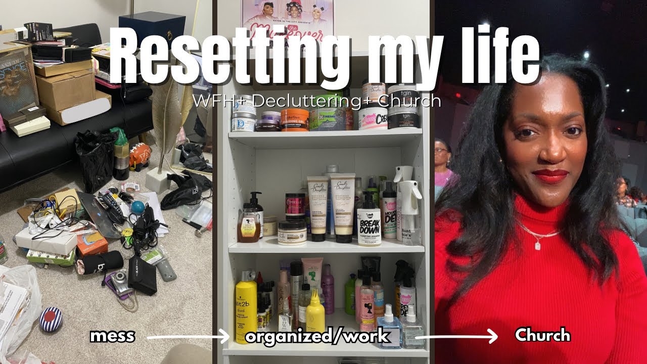 Decluttering & Organizing My Life | WFH Routine + Church Event