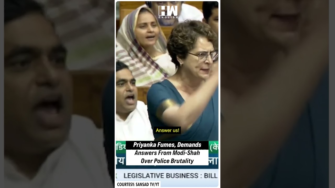 #Shorts | Priyanka Fumes, Demands Answers From Modi-Shah Over Police Brutality | Student Protest