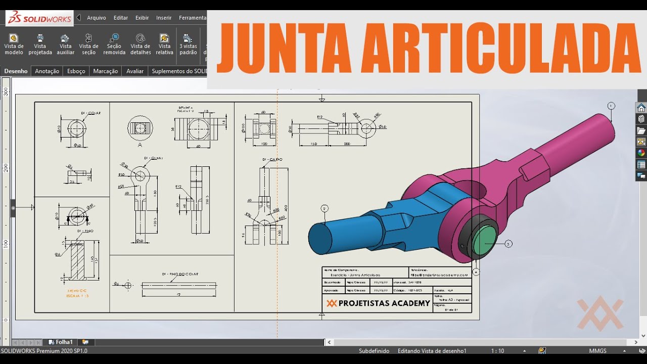 SOLIDWORKS - JUNTA ARTICULADA
