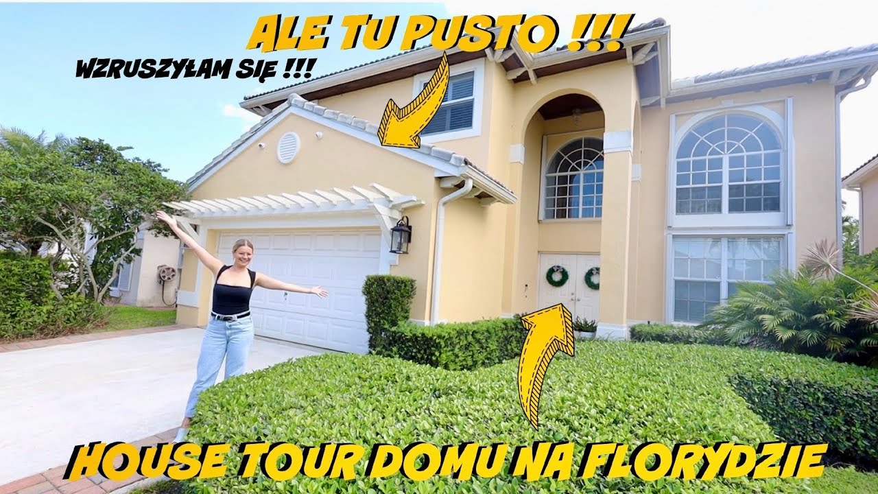 FULL HOUSE TOUR!! NASZ PUSTY, STARY DOM NA FLORYDZIE? ALE SIĘ WZRUSZYŁAM! AMERYKAŃSKI DOM Z LAT 90'