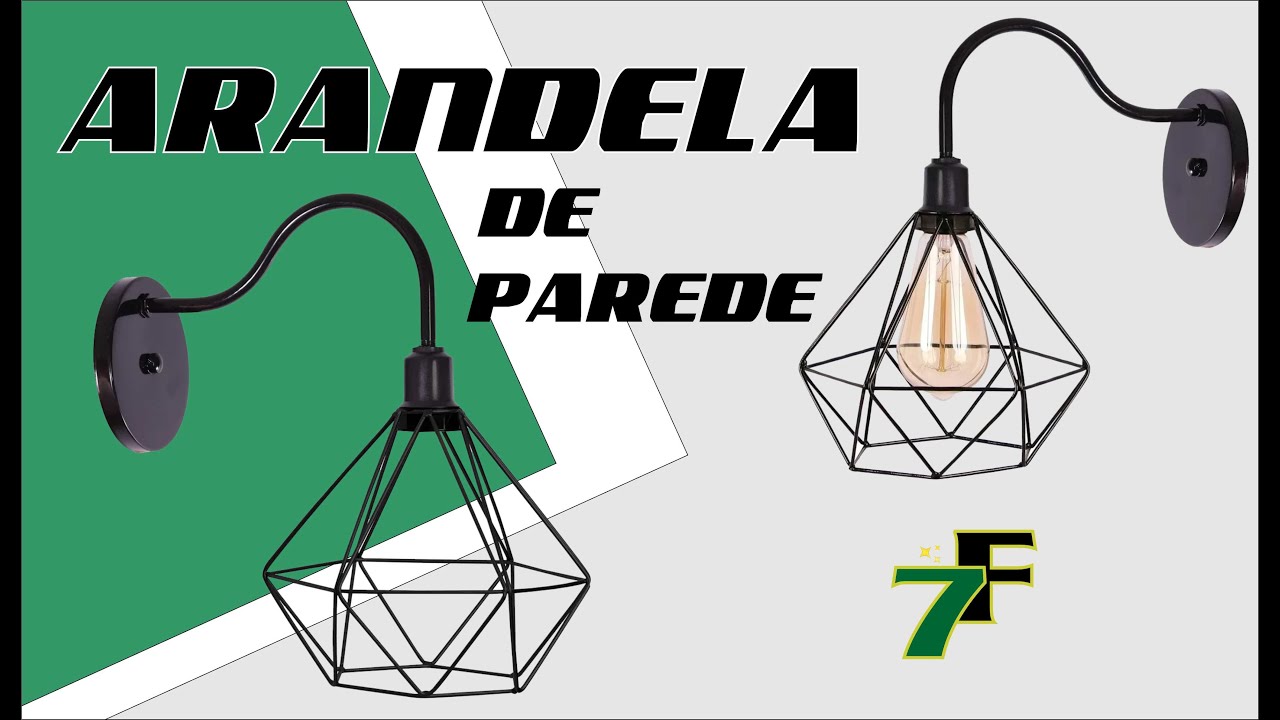 Arandela De Parede Pendente Lumin&aacute;ria