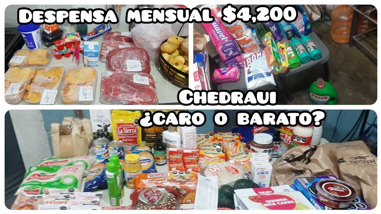 CHEDRAUI CARO O BARATO? || MI DESPENSA CON $4,200