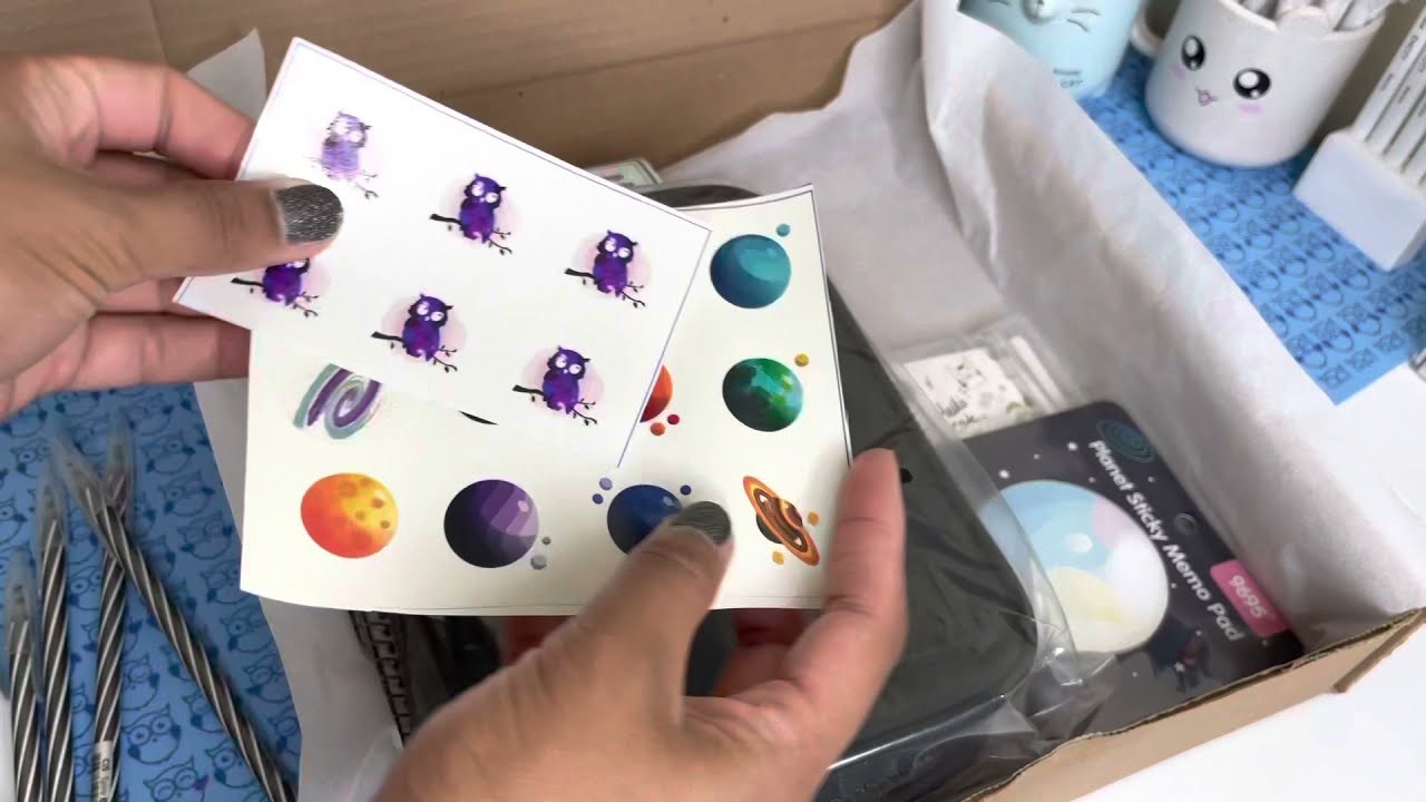 EMBALANDO PEDIDO DE PAPELARIA DE 200 REAIS EM ASMR (material escolar 2022)