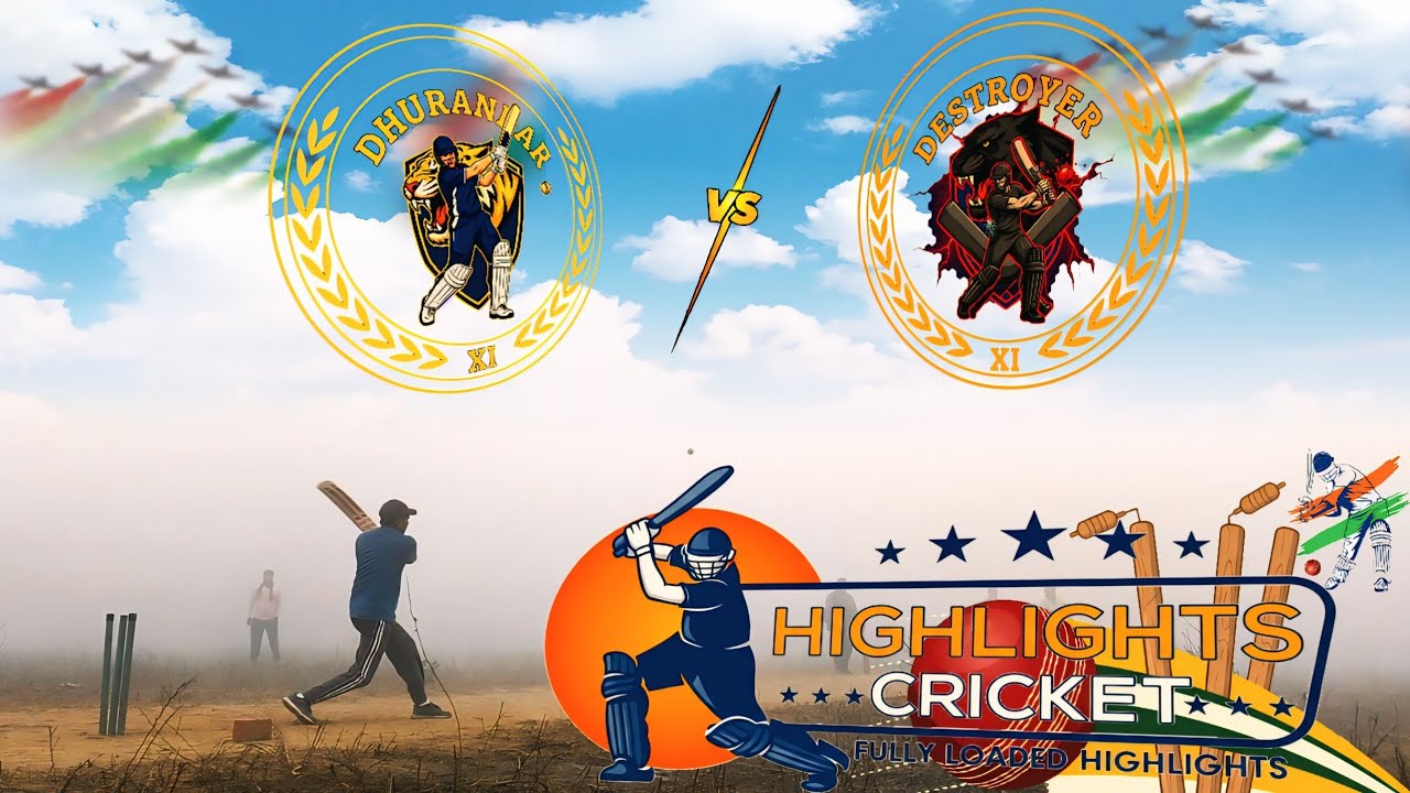 Match no. 3 DestroyerXI vs DhurandarXI highlight | #cricket #gullycricket #cricketlover #viral 