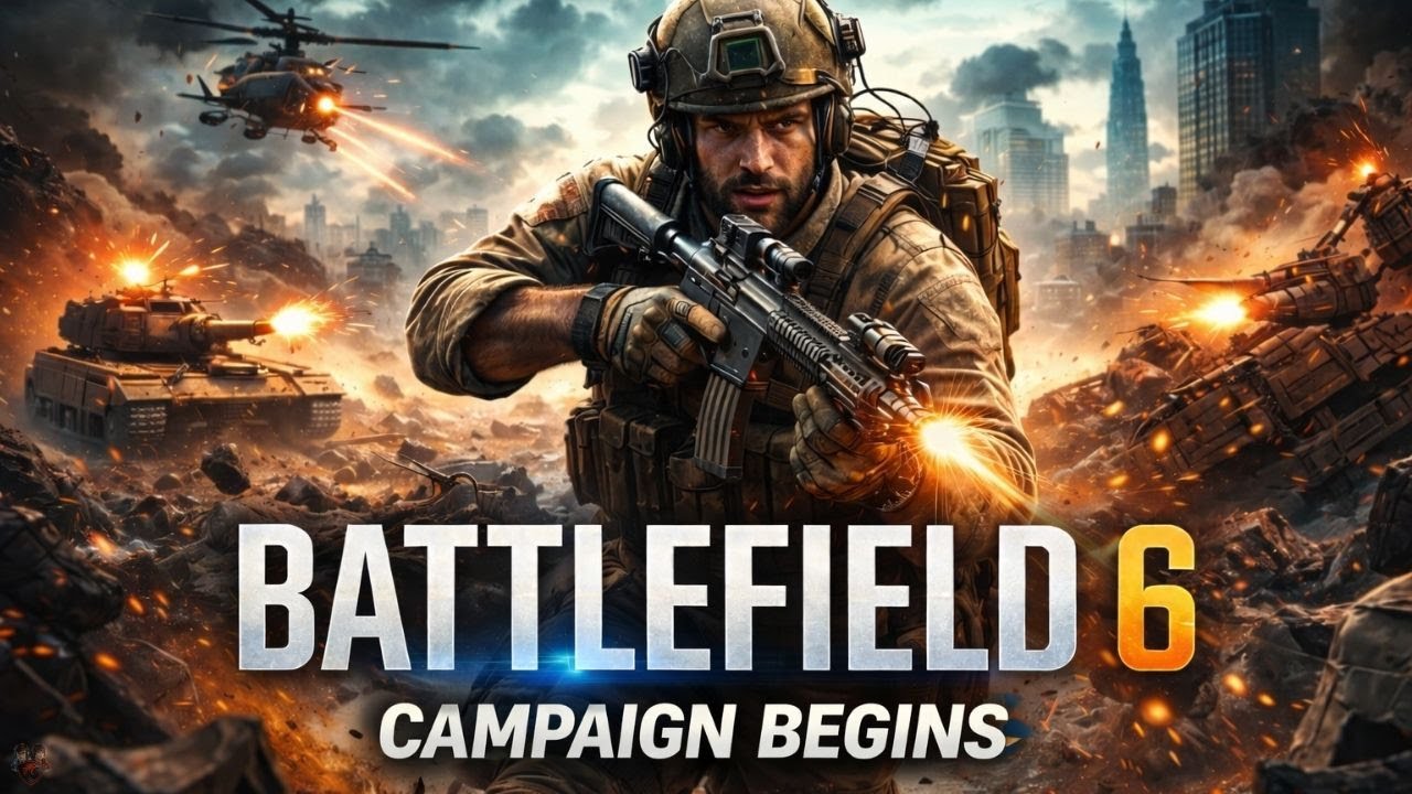 BATTLEFIELD 6 CAMPAIGN BEGINS ⚡ YOU Decide: Stealth or Attack with !coinflip — LIVE NOW