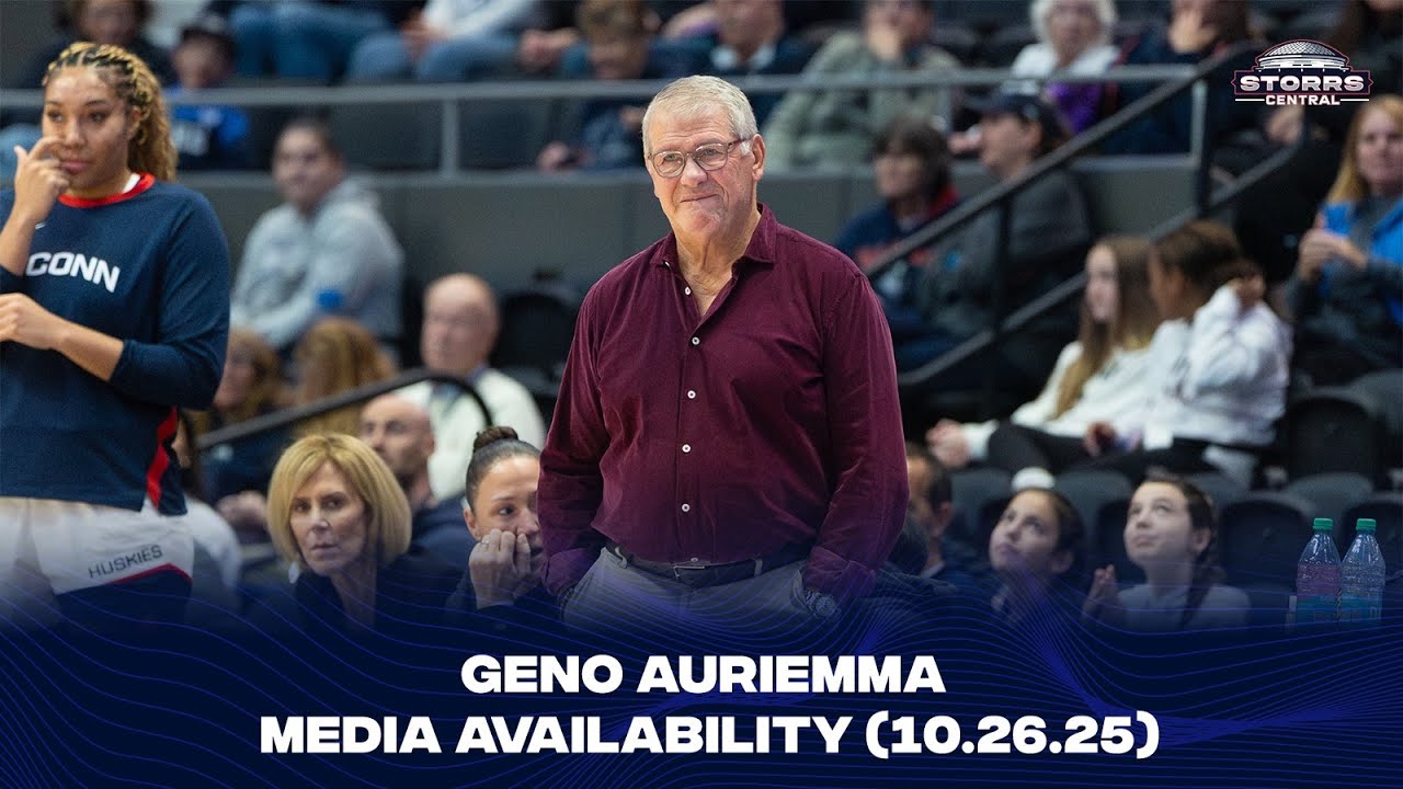 Доступность медиаматериалов после игры Geno Auriemma — 26.10.25