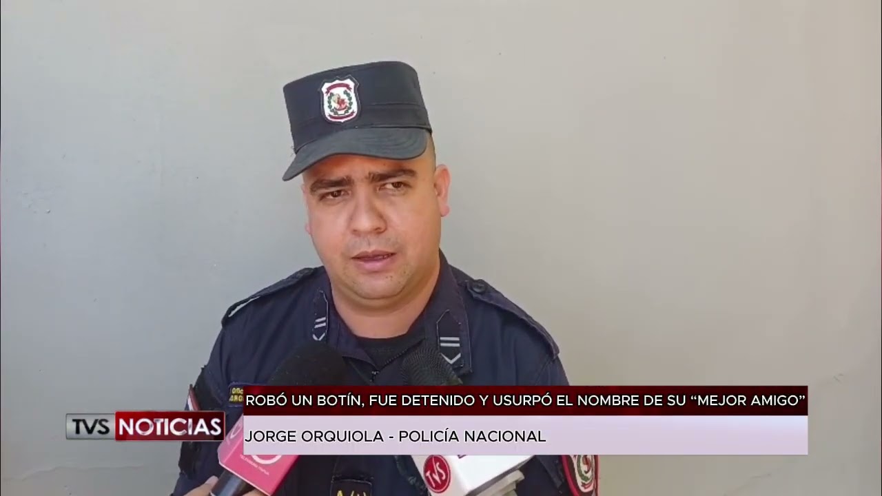 ROBÓ UN BOTÍN , FUE DETENIDO Y URSUPÓ EL NOMBRE DE SU 