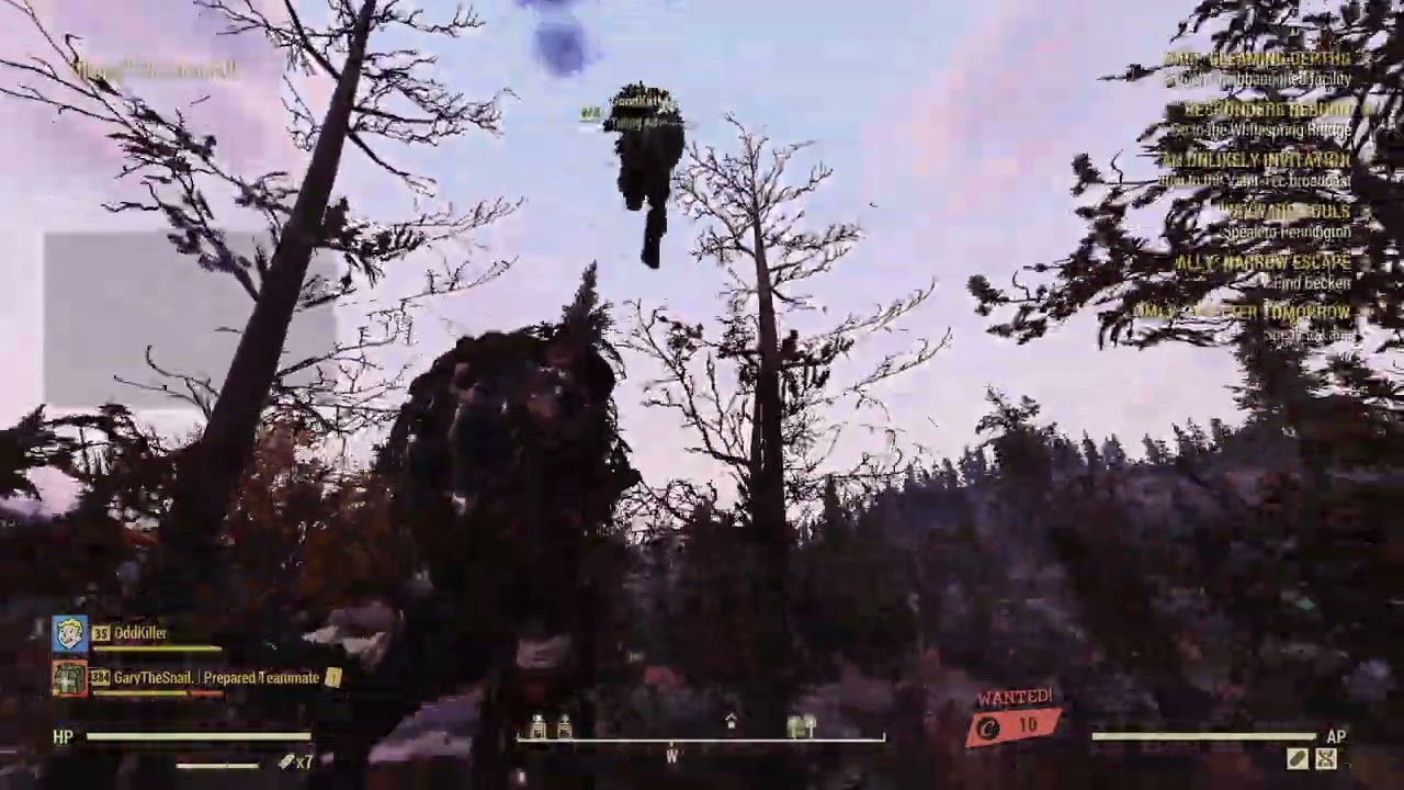 Fallout 76 Pvp Fighting ElricLeGris and randoms with 4* armour.