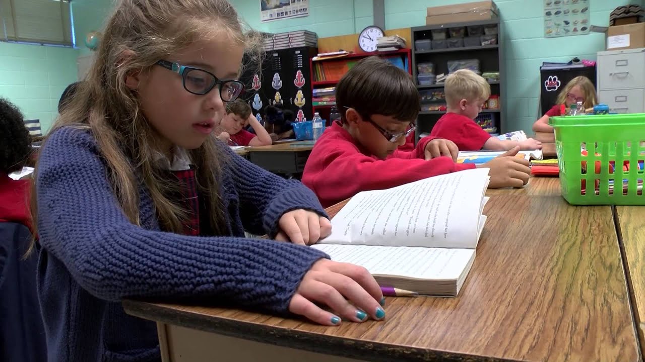 Students practice tornado drill
