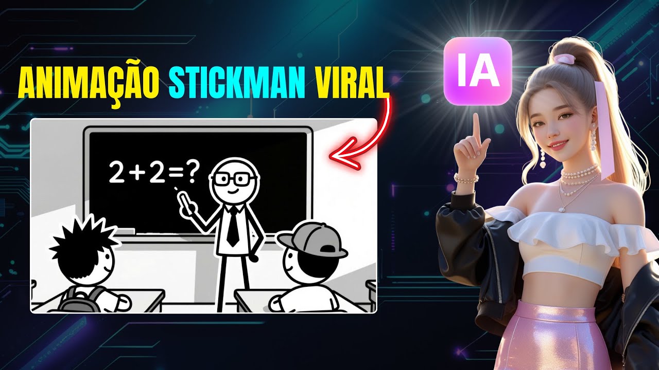 Como Fazer Vídeos de Animação “Sticky” Virais com IA | Tutorial Passo a Passo para Iniciantes