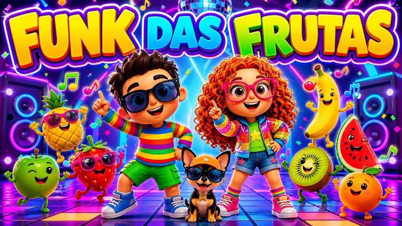 Funk das Frutas🍓| Contagem até 10 com Música Infantil | Jacque, Lu e Lalá.