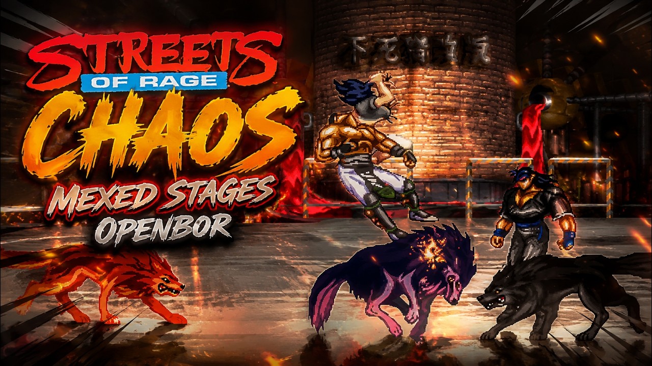 Streets of Rage Chaos MIX - The Final Stages Full Longplay | OpenBoR Gamer