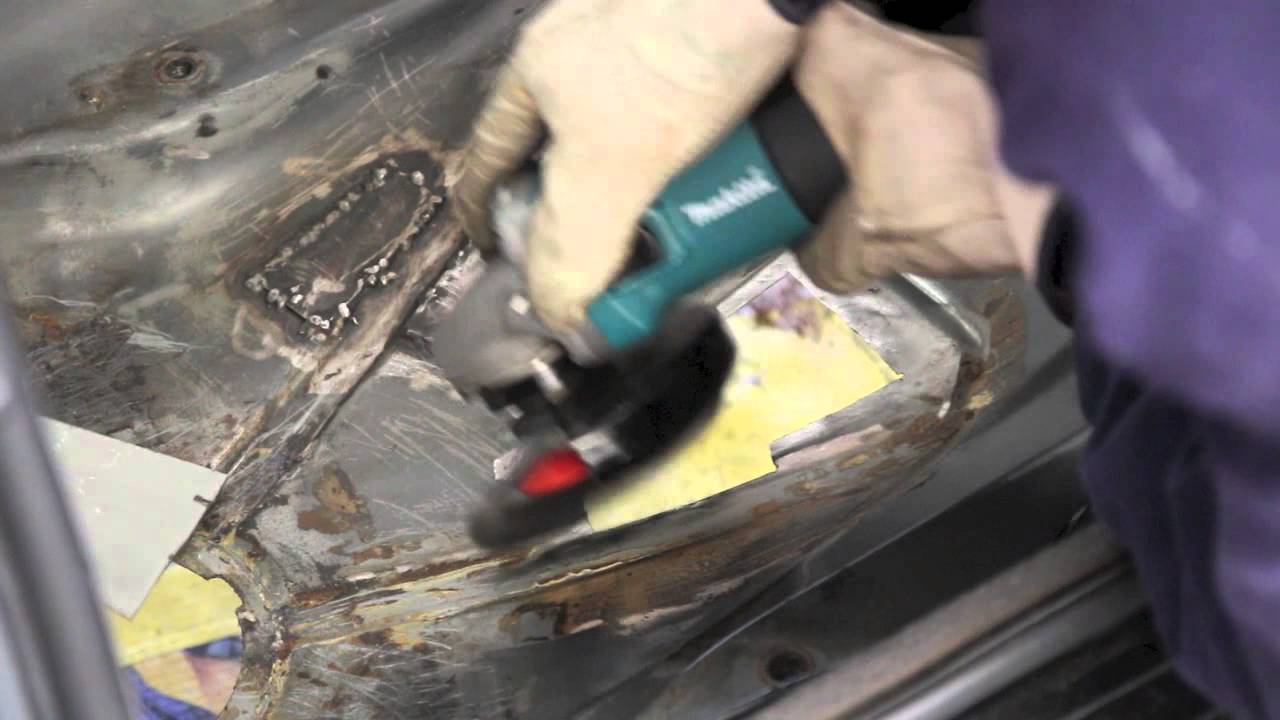 How to MIG weld a patch in car floor pan. E30 bmw.