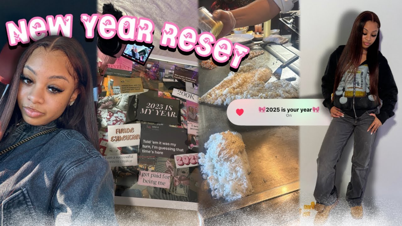 my new year reset for 2025🎀 | vision board, maintenance, girl talks, rebranding || Ra’Mariah Alexia