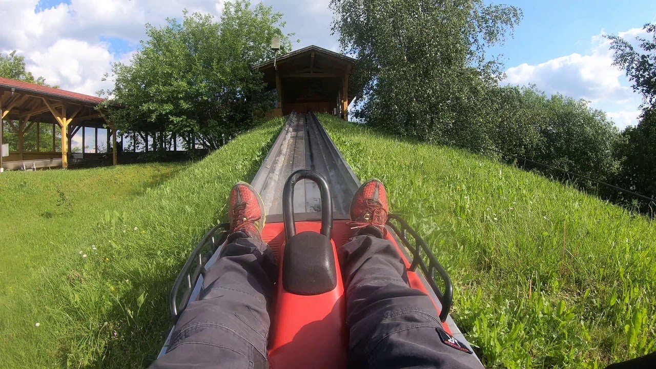 Bayern Park Rodelbahn Twinbob Sommerrodelbahn Onride