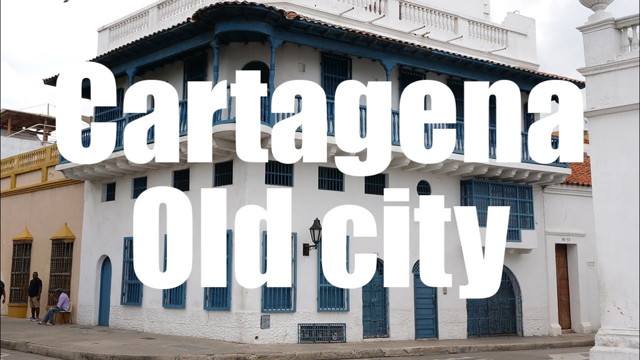 Cartagena Old City walk, Colombia ! - 4K UHD - Virtual Trip