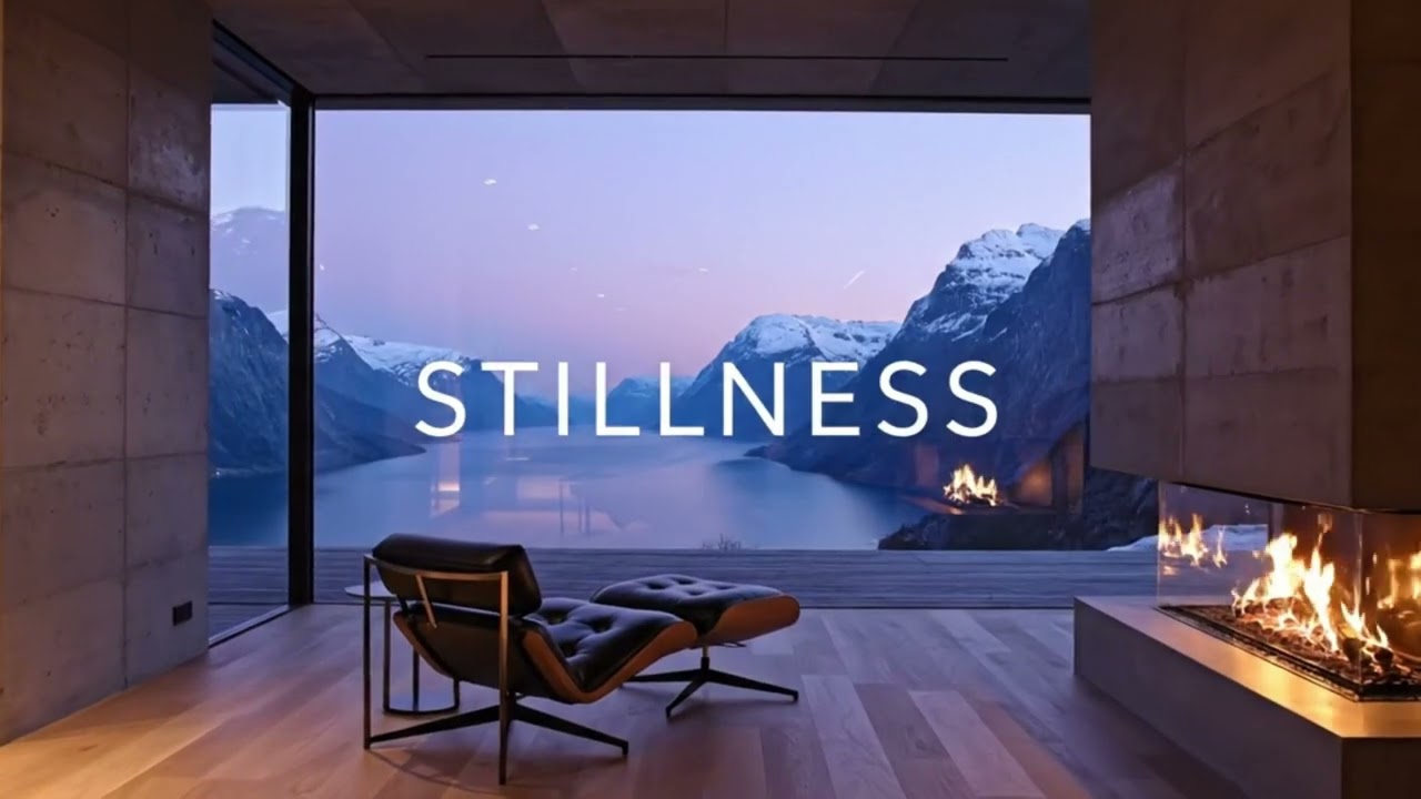 Fjord Glass Villa | Deep Arctic Ambience & Cliffside Waves ASMR (피오르드의 유리 빌라)