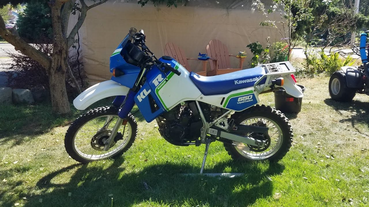 1988 Kawasaki KLR650 Cold Start