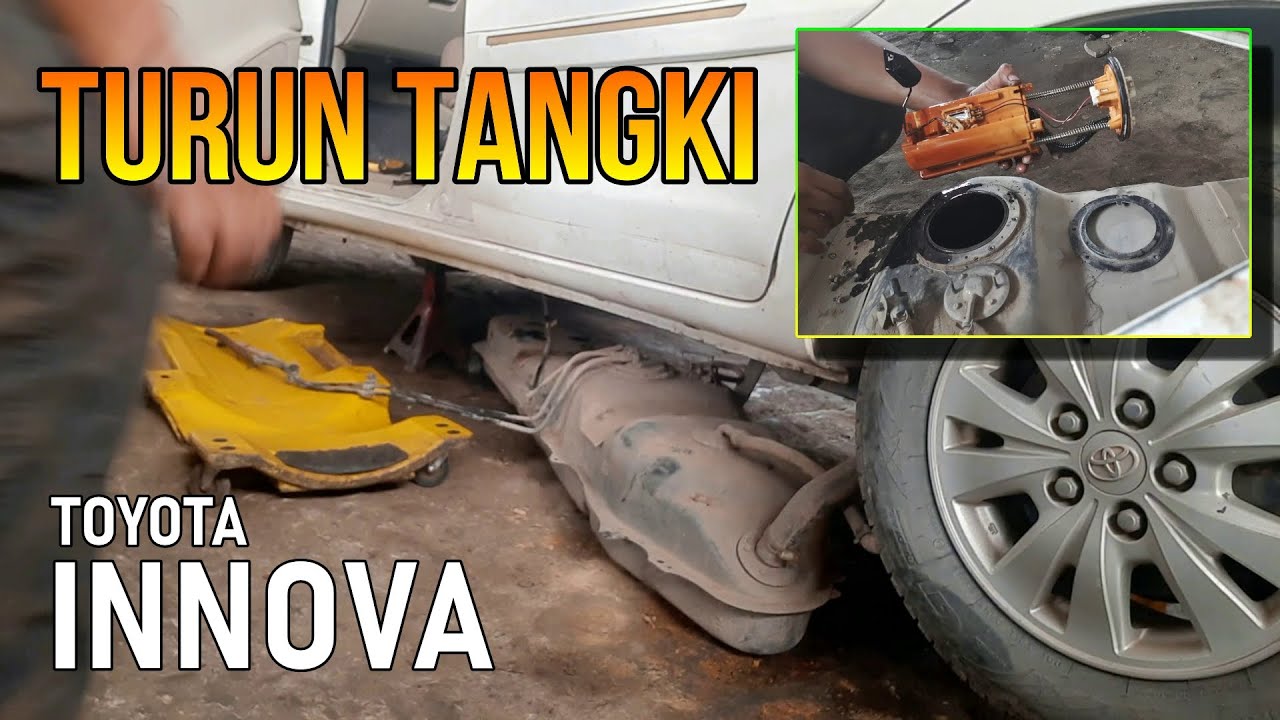 Proses menurunkan Tangki Solar INNOVA 2.5 E