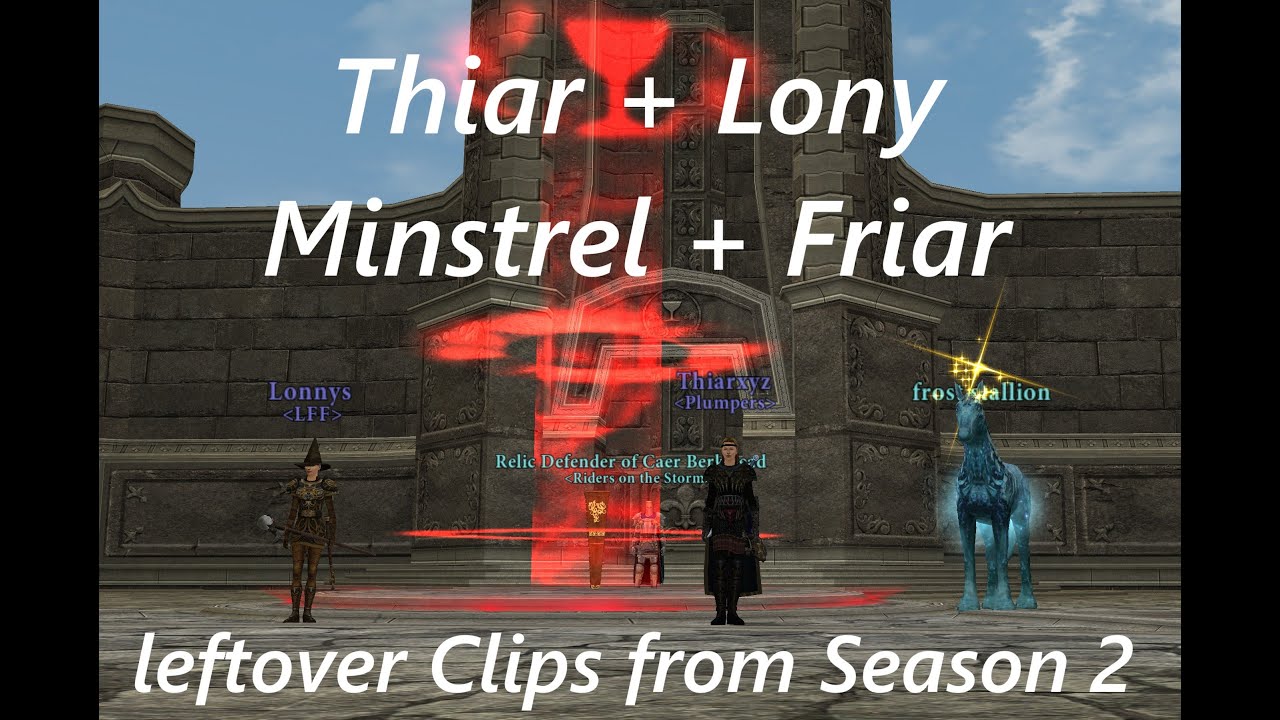 (part 2) leftover clips from DAoC Eden Season 2 / Minstrel + Friar 2vsX