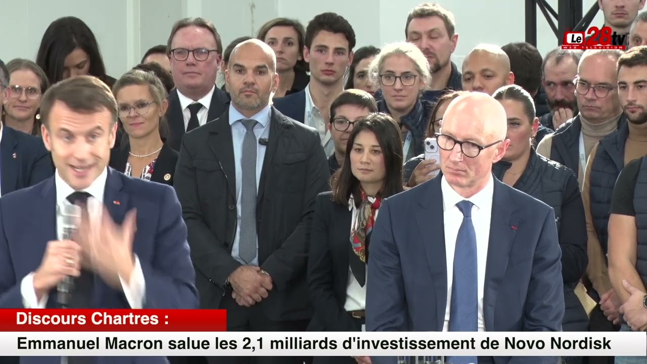 Discours d'Emmanuel Macron à Novo Nordisk - Chartres le 23 novembre 2023