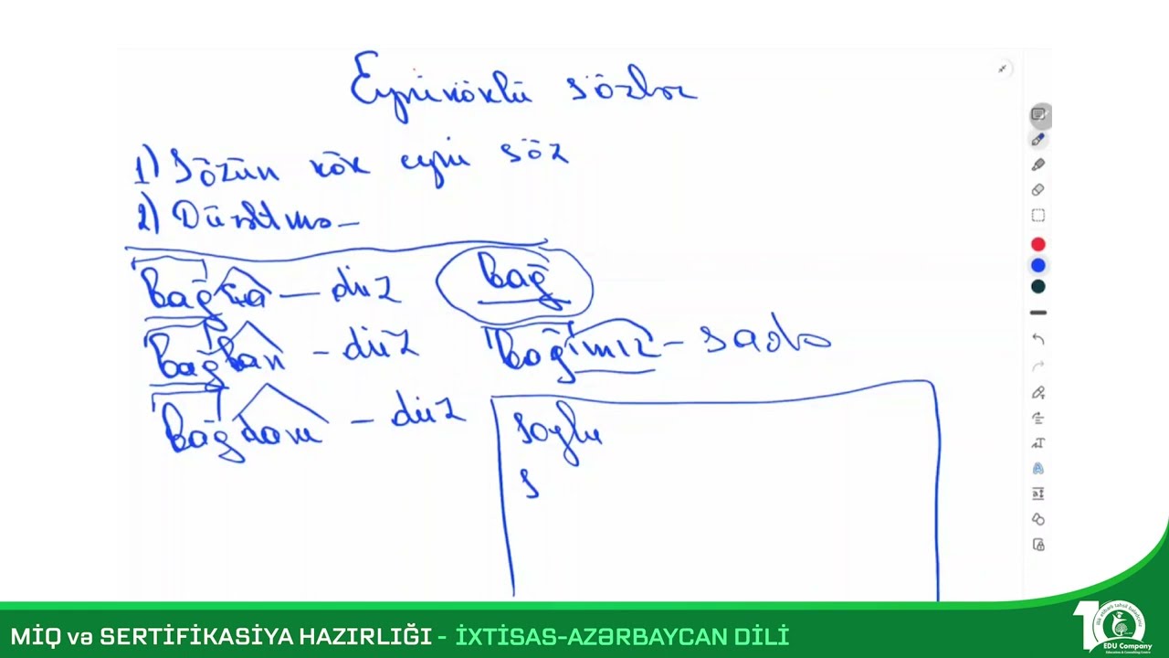 EYNİKÖKLÜ SÖZLƏR 10 DƏQiQƏYƏ ÖYRƏN | XÜSUSİ QAYDALAR