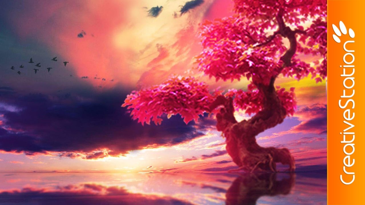Bonsai Lake - Speed art (#Photoshop) | CreativeStation