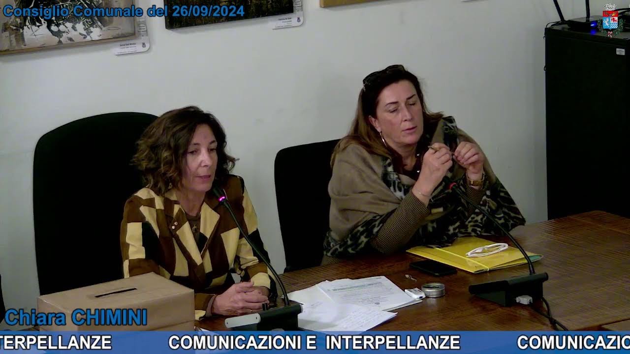 Consiglio Comunale del 26 Settembre 2024
