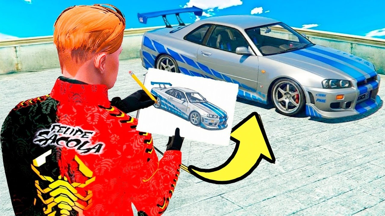 Tudo que eu DESENHAR na VIDA REAL acontece no GTA 5 RP!!