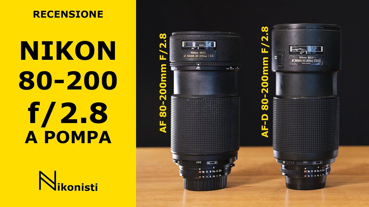 Nikon 80-200 mm f/2.8 a pompa AF e AF-D - Recensione e confronto con 80-200 AF-S e 70-200 II