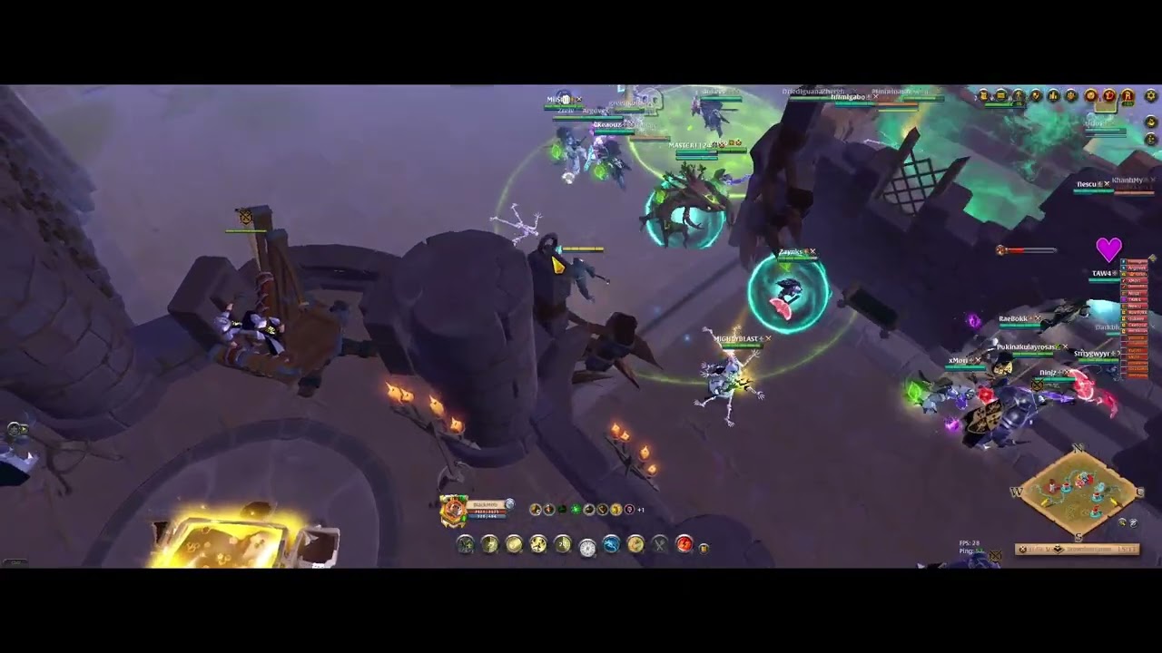Healer POV | COA vs FAMILY | CASTLE FIGHT - ALBION ONLINE