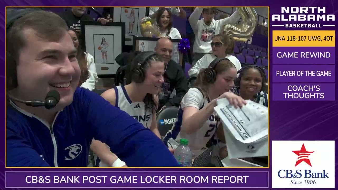 Lion Vision Update: Boothcam PostGame WBB vs UWG
