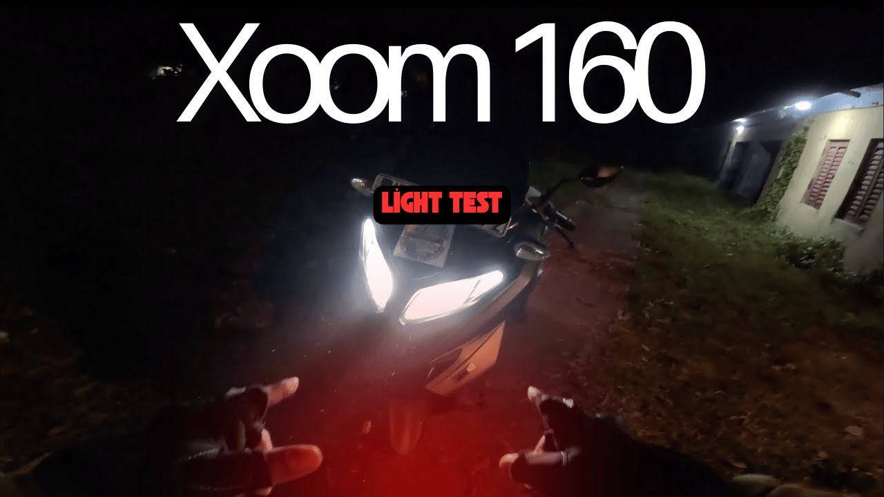 Hero Xoom 160 Headlight Tested at Night SHOCKING Results