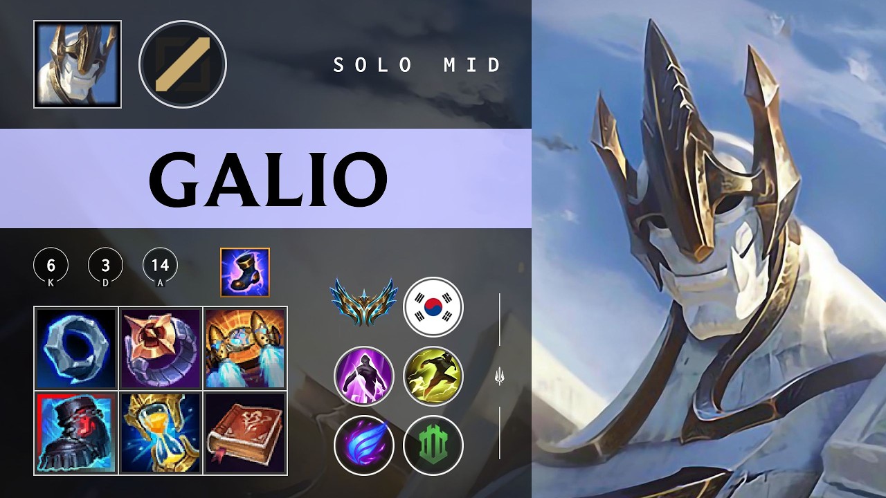 Galio Mid vs Fiddlesticks - KR Challenger Patch 26.05