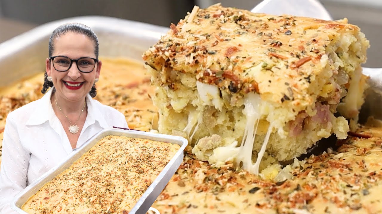 FIZ A MELHOR E MAIS F&Aacute;CIL TORTA SALGADA PARA O LANCHE! &Eacute; S&Oacute; MEXER! - Isamara Am&acirc;ncio