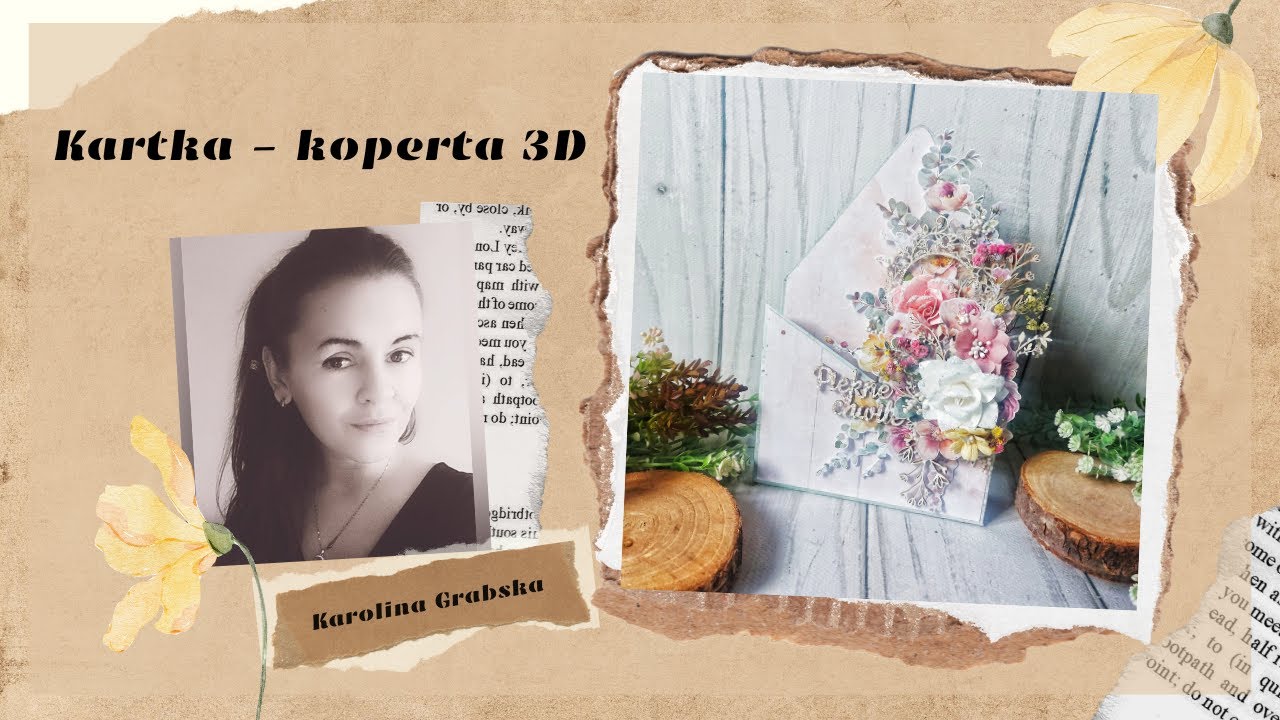 Kartka - Koperta 3D #scrapbooking   #tutorial   #kartka
