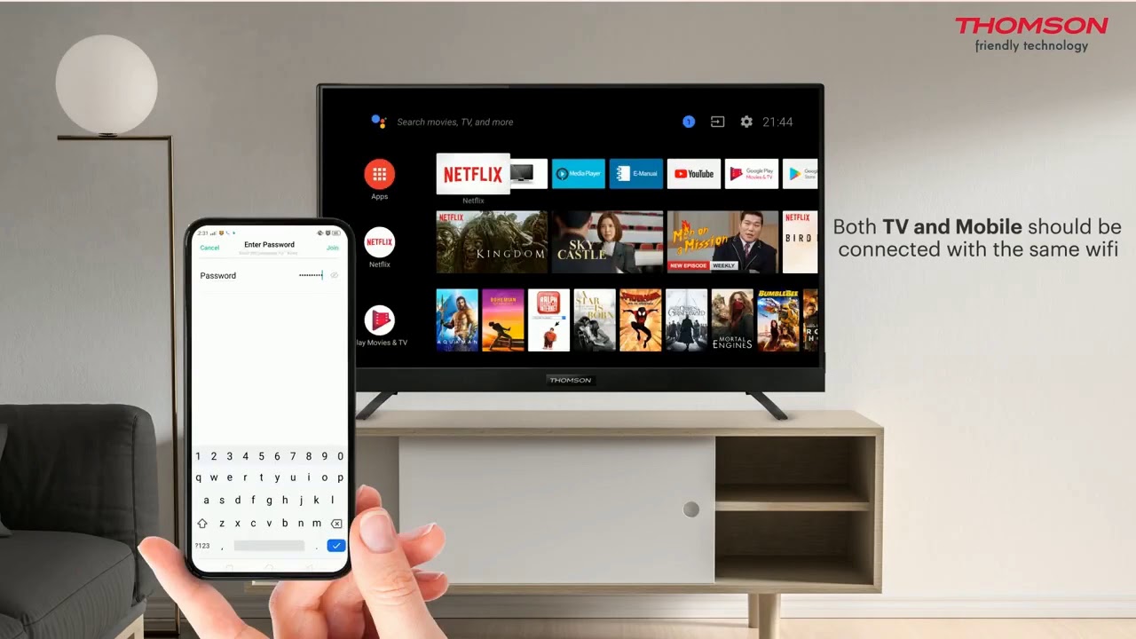 Thomson Official Android User Guide | How to Cast from Mobile to Thomson TV