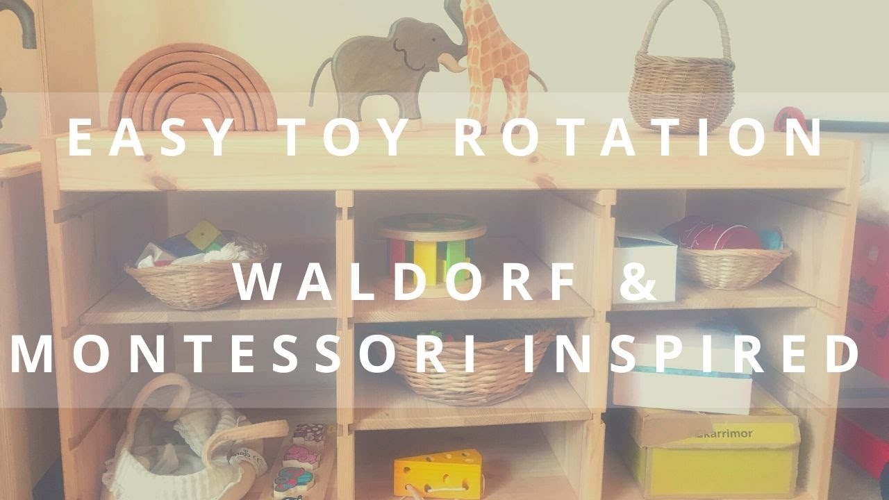 EASY TOY ROTATION TIPS //How to declutter toys & sort toys//Montessori & Waldorf toys for Toddlers