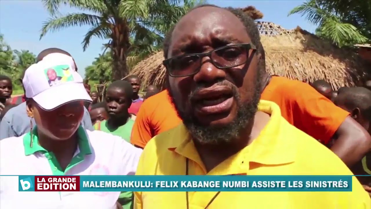Malemba Nkulu, Félix Kabange assiste les sinistrés