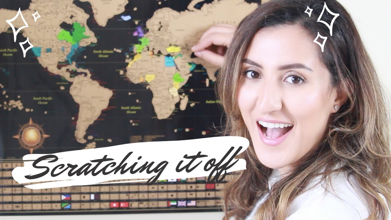 MY TRAVEL SCRATCH MAP 🌏25 countries in 28 years😍