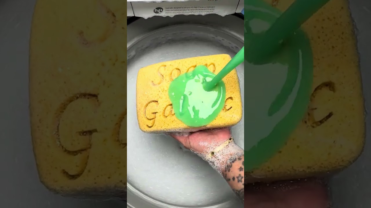 Full unedited version of my soaked sponge short 🙂‍↔️🫧🤍