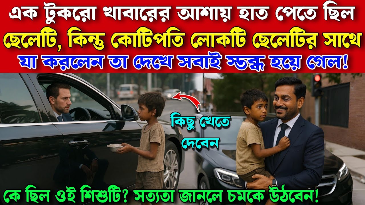 একটু খাবারের আশায় হাত পেতে ছিল ছেলেটি, কিন্তু কোটিপতি লোকটি যা করলেন তা দেখে সবাই স্তব্ধ হয়ে গেল