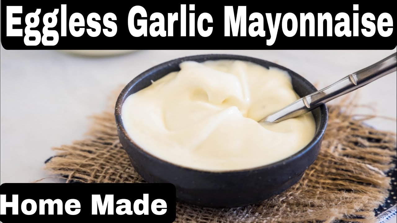 Eggless Garlic Mayonnaise |Home made||Mayonnaise recipe||eggless mayonnaise with milk