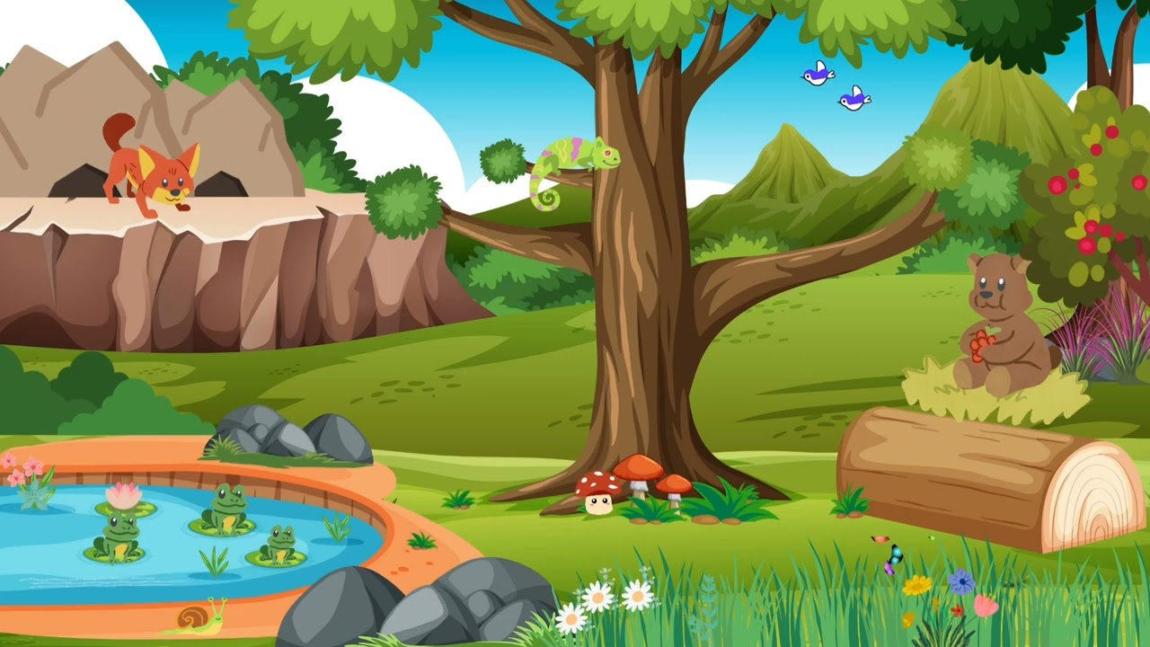 Background Animasi Bergerak Hutan - Free Download