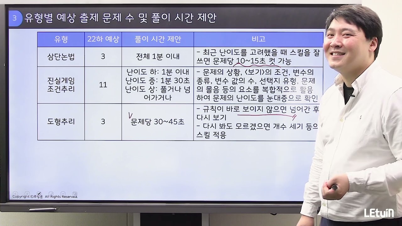 11) 추리 출제 트렌드