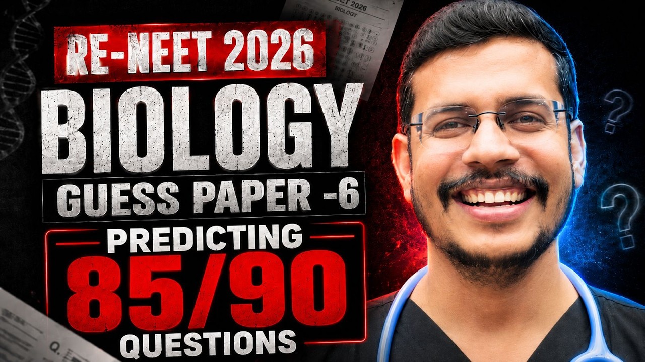 Biology Guess Paper- 6 | RE-NEET 2026 | NEET Biology #reneet2026 #neetpreparation #neetbiology