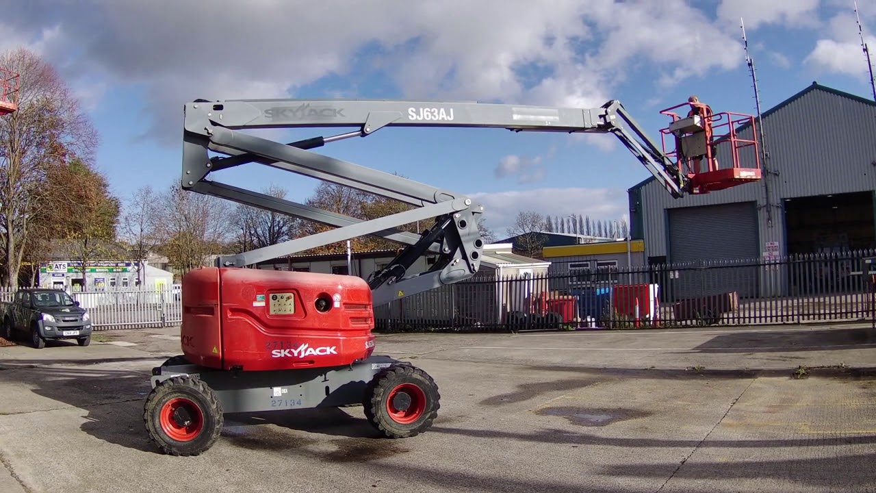 Skyjack SJ63AJ articulating boom lift for sale