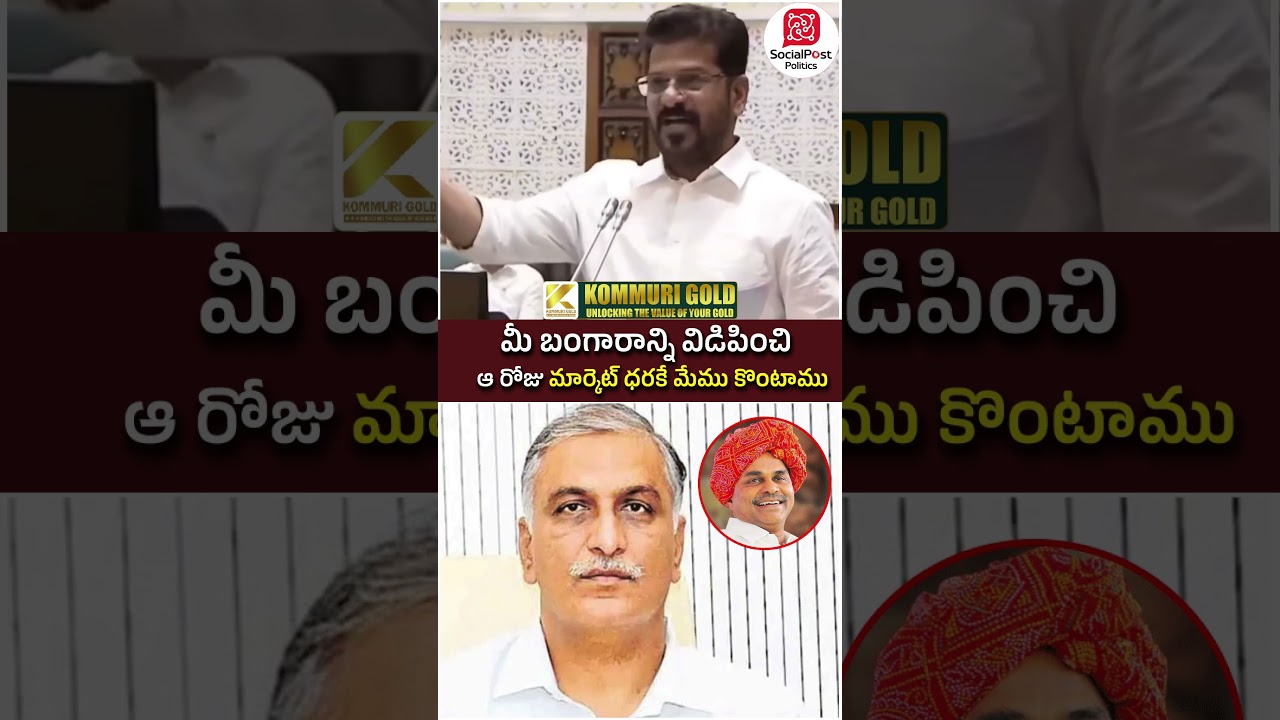 Revanth Reddy Slams Harish Rao | #ysrajasekharreddy #telanganaassembly #socialpost #ytshorts