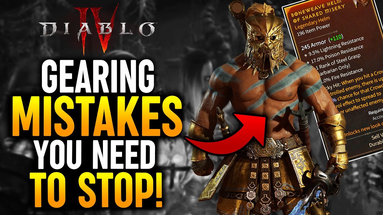 Diablo 4 — ХВАТИТ выбирать неправильную экипировку! 5 ГРАНДИОЗНЫХ ОШИБОК, КОТОРЫХ НУЖНО ИЗБЕГАТЬ!...