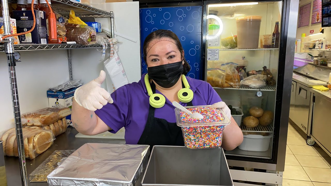 Marmoleado de Helado Chicle/algodón de Azúcar clase #5
